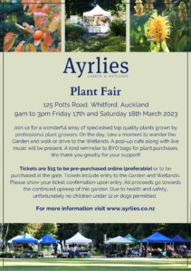 Ayrlies Plant Fair Flyer
