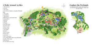 Ayrlies wetlands and garden map